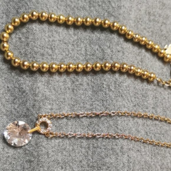 kate spade gold plated beaded ball bracelet nwot - Picture 3 of 4